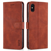 AZNS Skin Feel Calf Texture Horizontal Flip Leather Case with Card Slots & Holder & Wallet, For iPhone XS Max, For iPhone XR